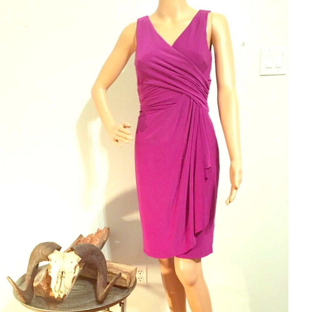 Chaps Purple Dress